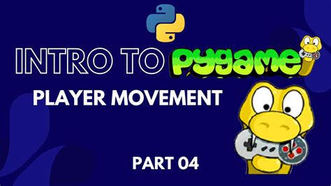 Pygame Tutorial For Beginners Python Game Development Course Player Movements Youtube