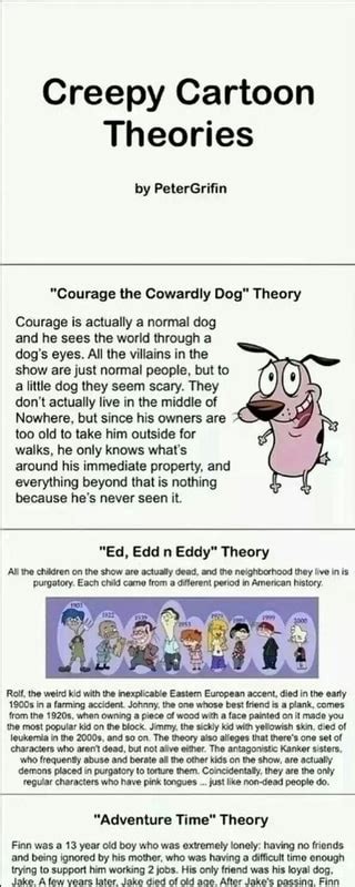 Creepy Cartoon Theories "Courage the Cowardly Dog" Theory Courage is ...