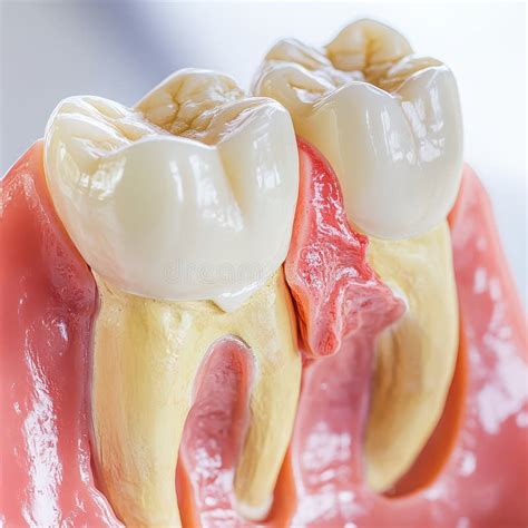 tooth anatomy model detail view stock image image  oral studies