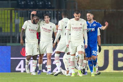 Empoli 2 4 AC Milan Rossoneri Rack Up 17th Away Win Of 2021 To End