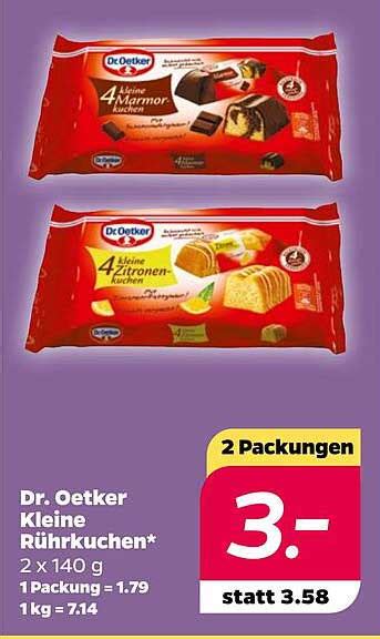 Dr Oetker Kleine R Hrkuchen Angebot Bei Netto Prospekte De