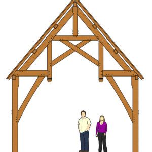 King Post Truss Plan Timber Frame Hq