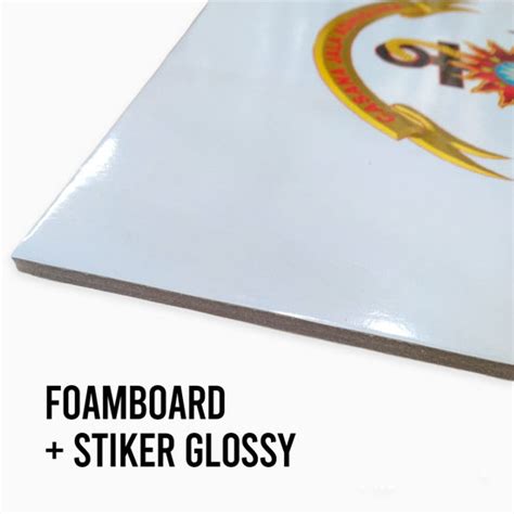 Foamboardimpraboard Stiker Hasil Glossy Per Cm Cathay Digital Printing