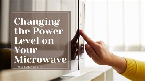 How to Change Power Level on Microwave - HeyEricItsMom.com