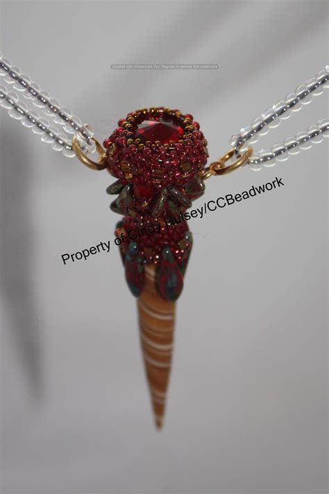 Dragon Spike Pendant With Swarovski Crystal