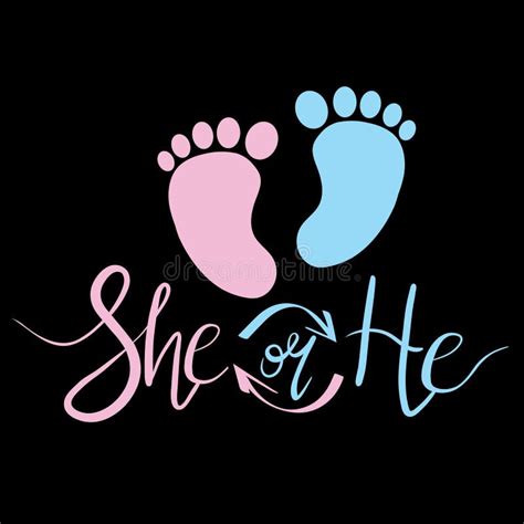 Pink And Blue Baby Footprint Clipart