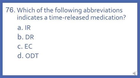 Ptcb Ptce Practice Test Question Pharmacy Abbreviations Pharmacy