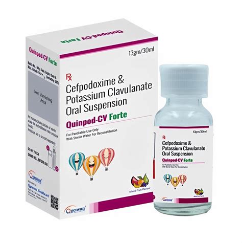 Cefpodoxime Dry Syrup 100mg With Clave At Rs 178 Bottle Sector 20