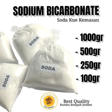 Baking Soda Soda Malan Sodium Bicarbonate Kemasan 1 Kg Dan 500gr