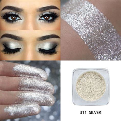 Monochrome Shimmer Eye Glitter Powder Waterproof Makeup Satin Flash ...