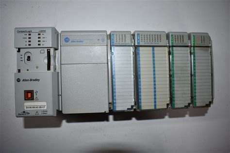 Compactlogix Allen Bradley Rack Complete System 1769 L33erm System Ebay