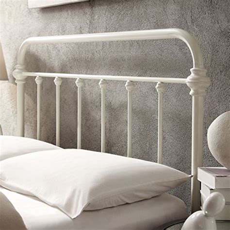 White Antique Iron Metal Bed Frame Vintage Bedroom Furniture Rustic