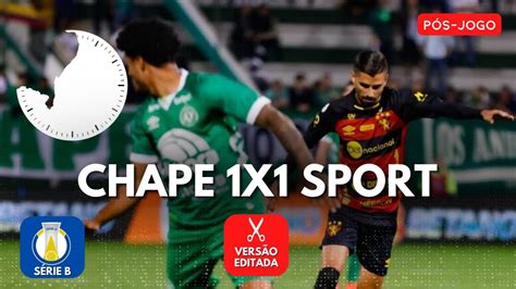 Sport Vacila No Fim E Cede Empate Em X Chapecoense Proje Es Das