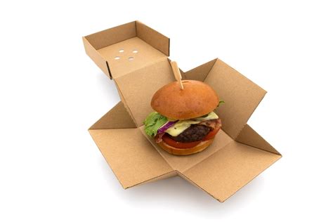 Standard Kraft Compostable Clamshell Burger Box Coptrin Group