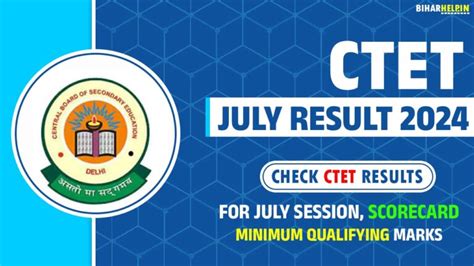 Ctet July Result 2024 Download Link Out Check Ctet Results For July