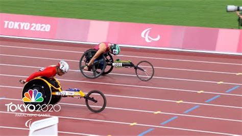 U S And Japan Go Down To Wire On 400m T51 Tokyo 2020 Paralympics