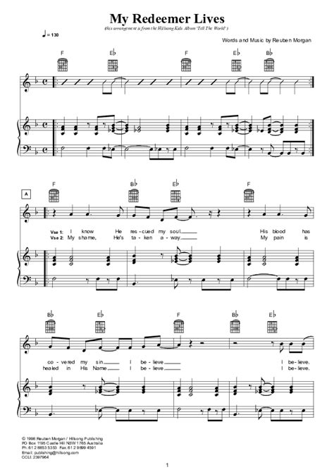 My Redeemer Lives Sheet Music PDF (Hillsong Kids) - PraiseCharts