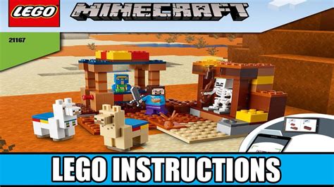 Lego Instructions The Trading Post Lego Minecraft Youtube