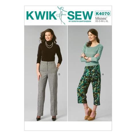 Kwik Sew K4070 Misses Pants One Size Kwik Sew Patterns Women Pants