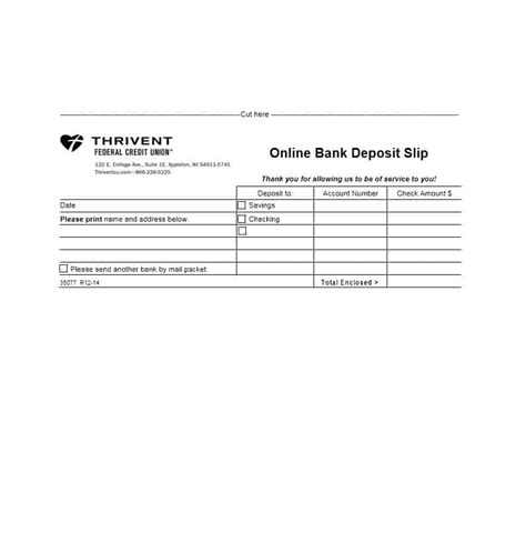 Deposit Slip - 10+ Examples, Format, Pdf