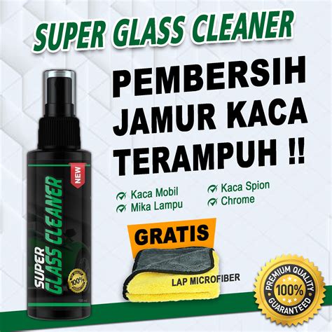 PROMO BELI 1 GRATIS MICROFIBER PREMIUM SUPER GLASS CLEANER 100ML