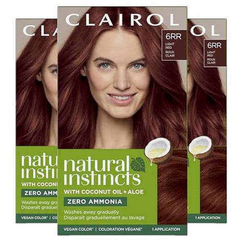 Clairol Natural Instincts Demi Permanent Hair Dye 6rr Light Red Hair