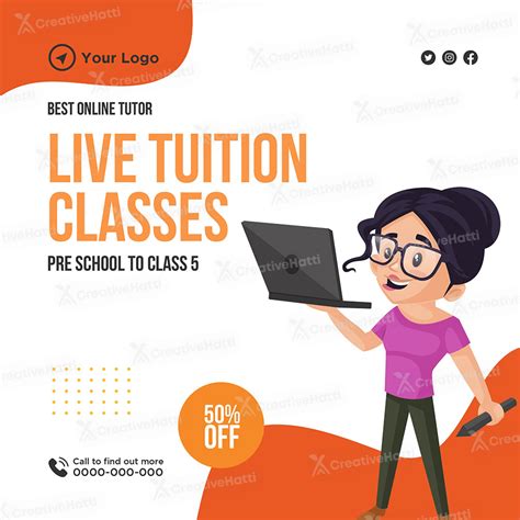 Online Tuition Classes Banner Template Poster