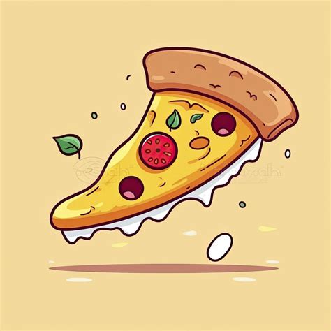 vôo fatia do pizza desenho animado vetor ilustração velozes Comida