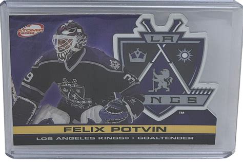 Felix Potvin 2001 02 Pacific Atomic Gold Parallel Insert Card 200 La