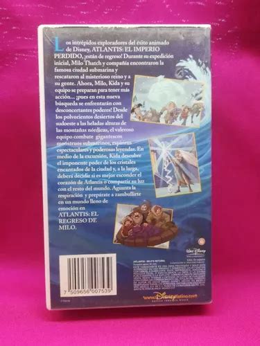 Walt Disney Atlantis El Regreso De Milo Vhs En Venta En Tlalpan