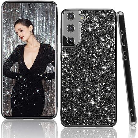 ONEFLOW Glitter Case kompatibel mit Samsung Galaxy S21 Ultra Hülle