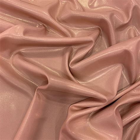 Old pink 100 silk lamé satin fabric Tissus en Ligne