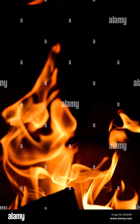 fire in oven Stock Photo - Alamy