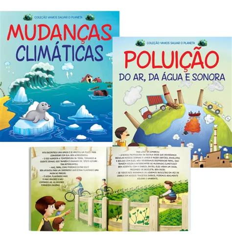 Kit Livro Infantil Conscientização Sobre O Meio Ambiente Historias