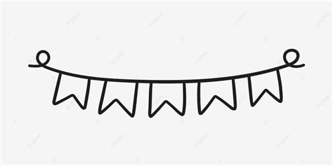 Hand Drawn Banner Clipart Hd PNG Hand Drawn Holiday Bunting Hand