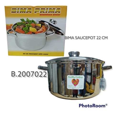 Jual PANCI BIMA PRIMA SAUCEPOT 16cm 18cm 20cm 22cm 24cm 26cm 28CM