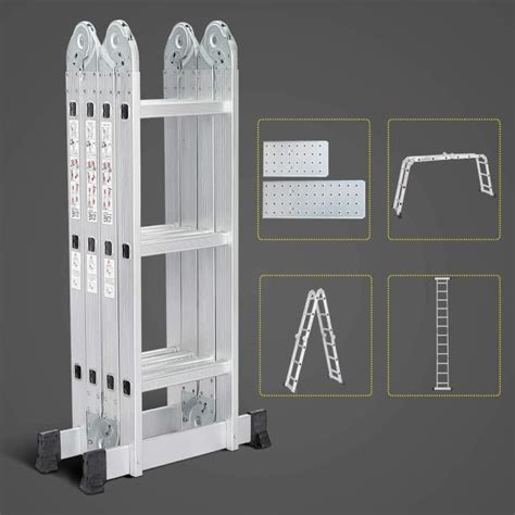 Echelle Multifonction 3 5m Échelle Pliante avec 2 Montants 4x3