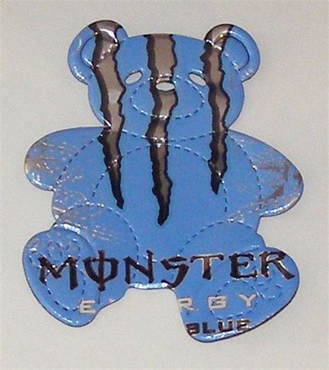 Monster Teddy Bear Magnet Monster Energy Drink By Sodacanbuddies