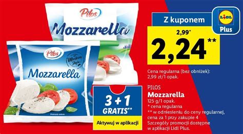 Promocja Ser Mozzarella Mini Pilos W Lidl