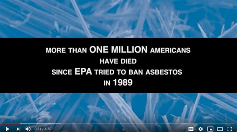 Adao S New Video 30 Years After The Epa Failed To Ban Asbestos A Ban Is Insight