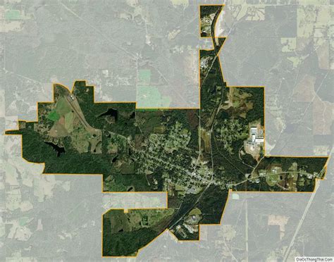 Map of Lumberton city, Mississippi