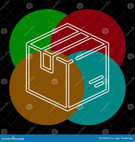 Icono Del Vector De La Caja De Env O Ilustraci N Del Vector