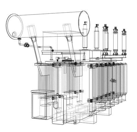 High-voltage Transformer Concept Stock Illustration - Illustration of ...