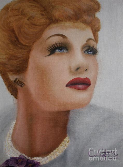 Lucille Ball Painting By Sandy Clifton