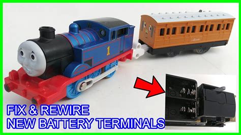 Tomas And Friends Trackmaster Fix Rewire Steam Along Thomas New Battery Terminals Youtube