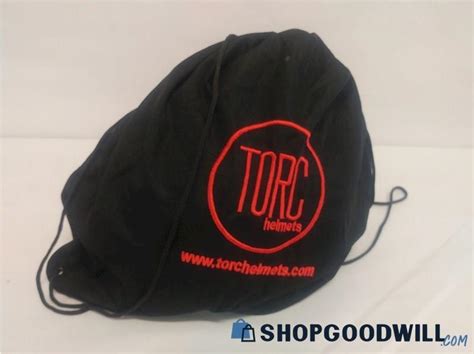 Torc Helmets Uni Sex Black Motorcycle Helmet With Carry Bag