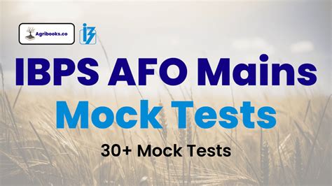 IBPS AFO Mains Mock Test Agri Books