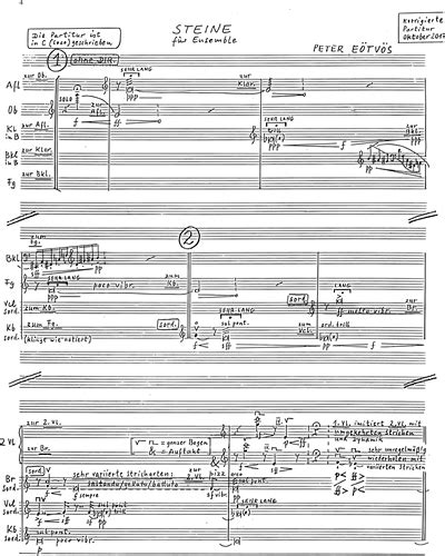 Steine Full Score Sheet Music By Peter Eötvös Nkoda Free 7 Days Trial