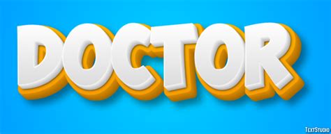 Doctor Text Effect And Logo Design Word