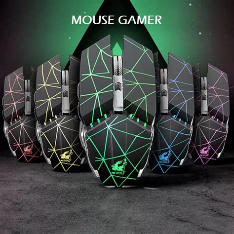 Mouse Gamer Free Wolf X11 Óptico Sem Fio 6 Botões 1600 dpi Submarino